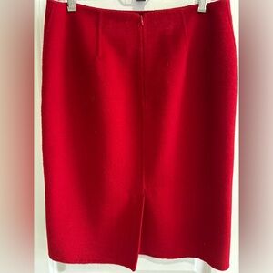 Talbots Bold Red Pencil Skirt
